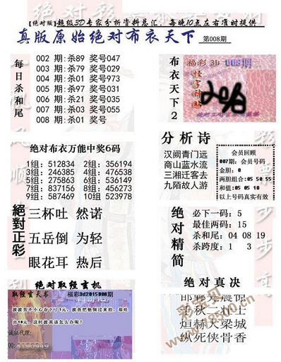 3D布衣独胆王，独胆预测专家的传奇之路